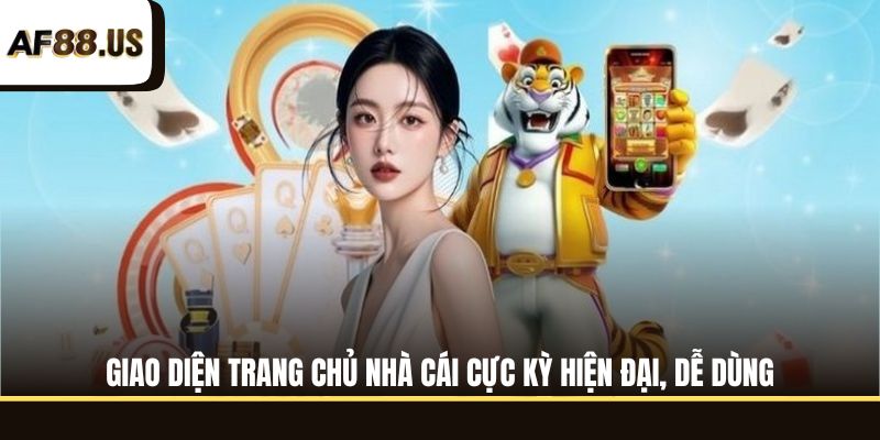 Giao diện trang chủ nhà cái cực kỳ hiện đại, dễ dùng